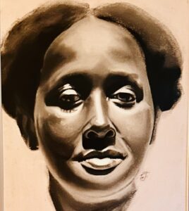 Artist rendering of Mrs. Ada Doss Campbell